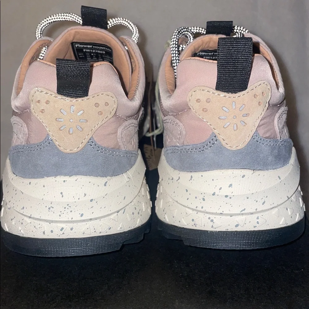 NWT Flower Mountain Solin Sneaker in Grey-Dove and Purple - Picture 11 of 16